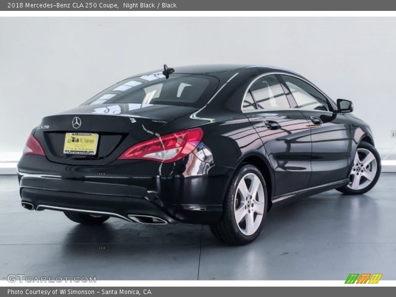 Night Black / Black 2018 Mercedes-Benz CLA 250 Coupe