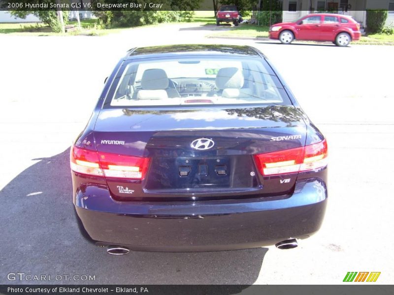 Deepwater Blue / Gray 2006 Hyundai Sonata GLS V6