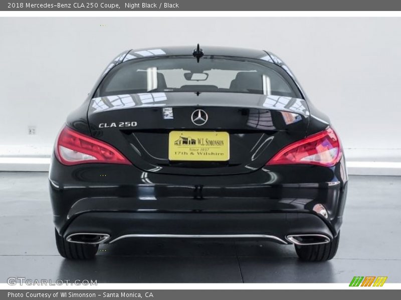 Night Black / Black 2018 Mercedes-Benz CLA 250 Coupe