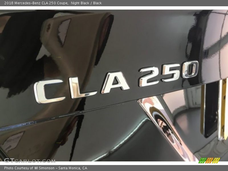 Night Black / Black 2018 Mercedes-Benz CLA 250 Coupe