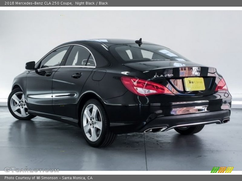 Night Black / Black 2018 Mercedes-Benz CLA 250 Coupe