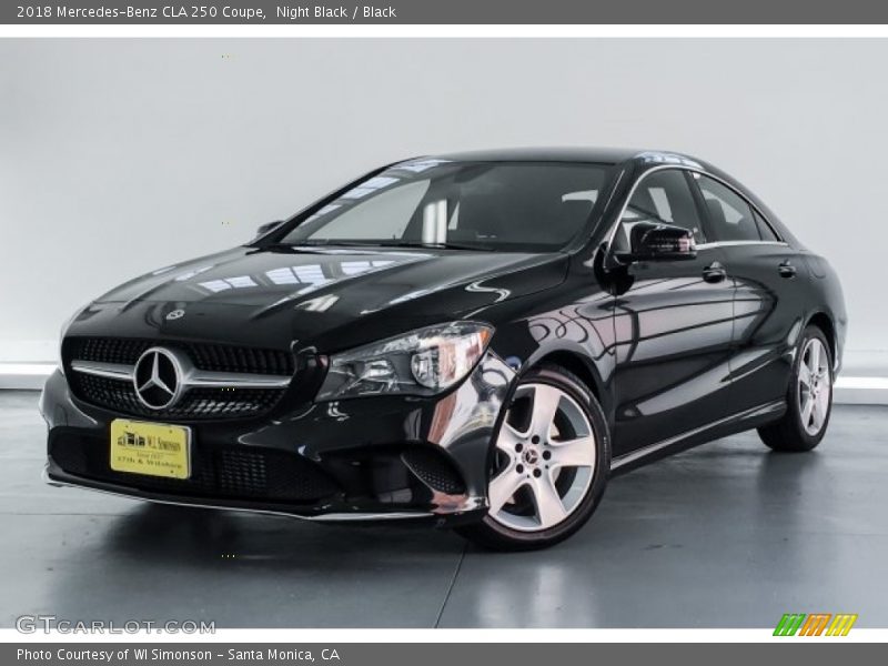 Night Black / Black 2018 Mercedes-Benz CLA 250 Coupe