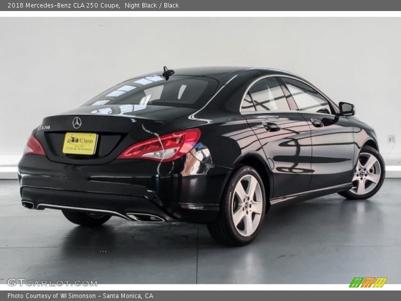 Night Black / Black 2018 Mercedes-Benz CLA 250 Coupe