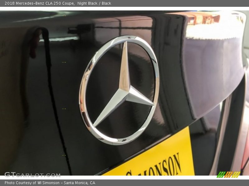 Night Black / Black 2018 Mercedes-Benz CLA 250 Coupe