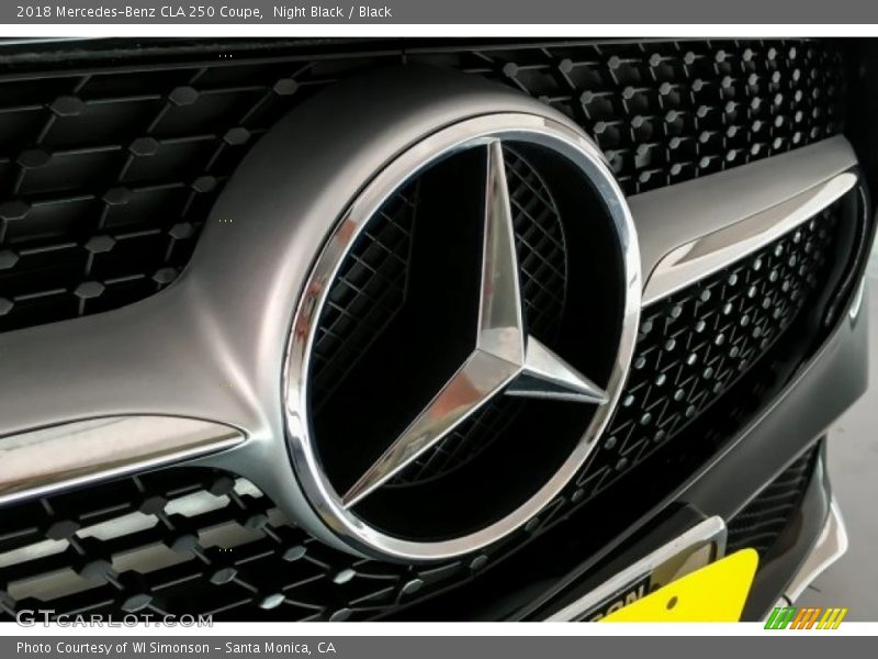 Night Black / Black 2018 Mercedes-Benz CLA 250 Coupe