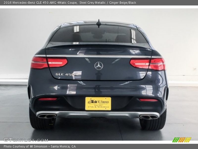 Steel Grey Metallic / Ginger Beige/Black 2016 Mercedes-Benz GLE 450 AMG 4Matic Coupe