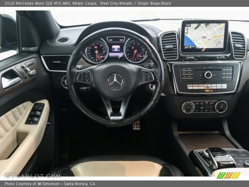 Steel Grey Metallic / Ginger Beige/Black 2016 Mercedes-Benz GLE 450 AMG 4Matic Coupe