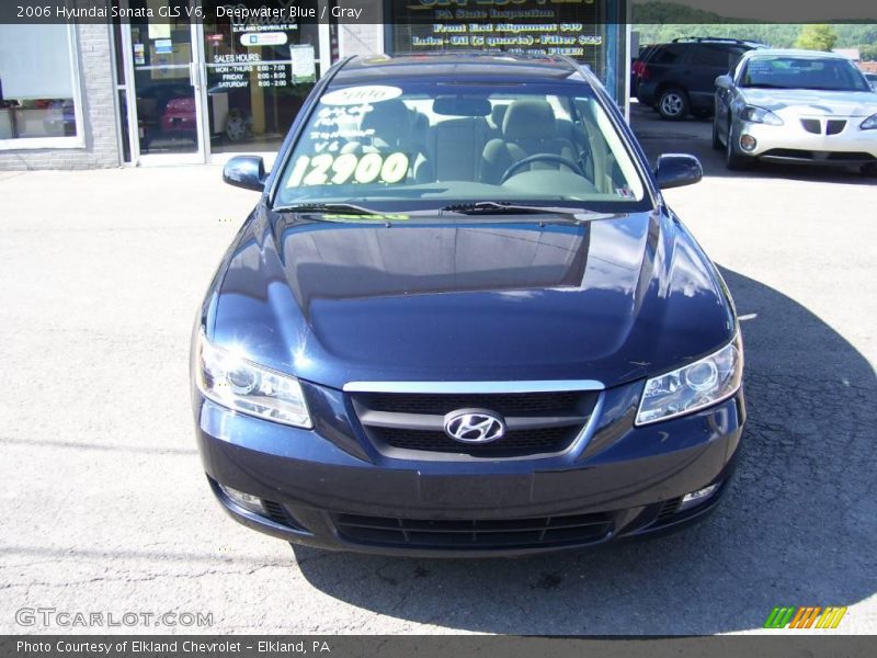 Deepwater Blue / Gray 2006 Hyundai Sonata GLS V6