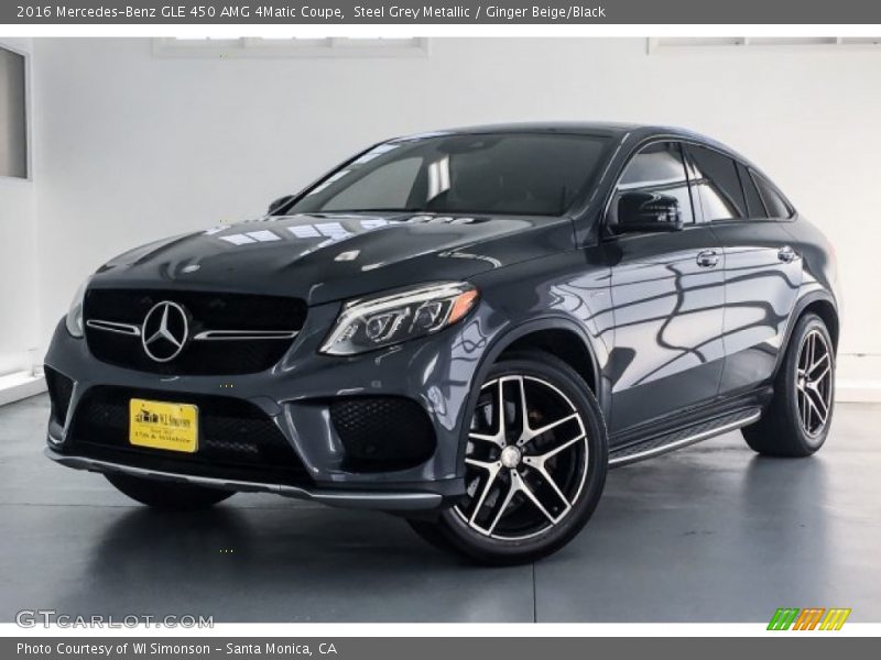 Steel Grey Metallic / Ginger Beige/Black 2016 Mercedes-Benz GLE 450 AMG 4Matic Coupe