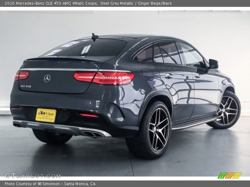 Steel Grey Metallic / Ginger Beige/Black 2016 Mercedes-Benz GLE 450 AMG 4Matic Coupe