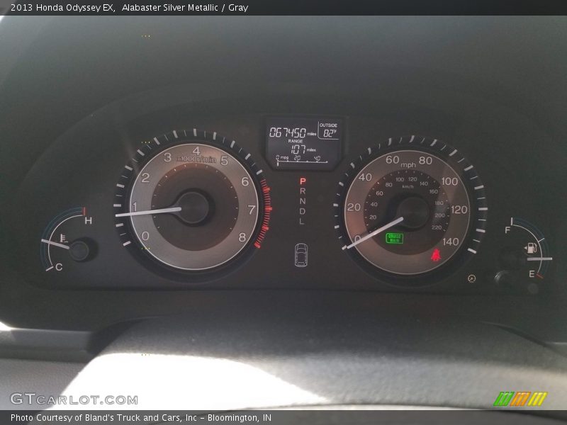 Alabaster Silver Metallic / Gray 2013 Honda Odyssey EX