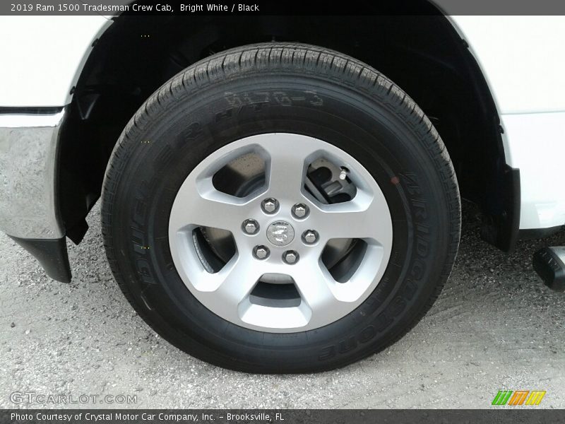 Bright White / Black 2019 Ram 1500 Tradesman Crew Cab