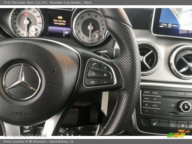 Mountain Grey Metallic / Black 2015 Mercedes-Benz CLA 250