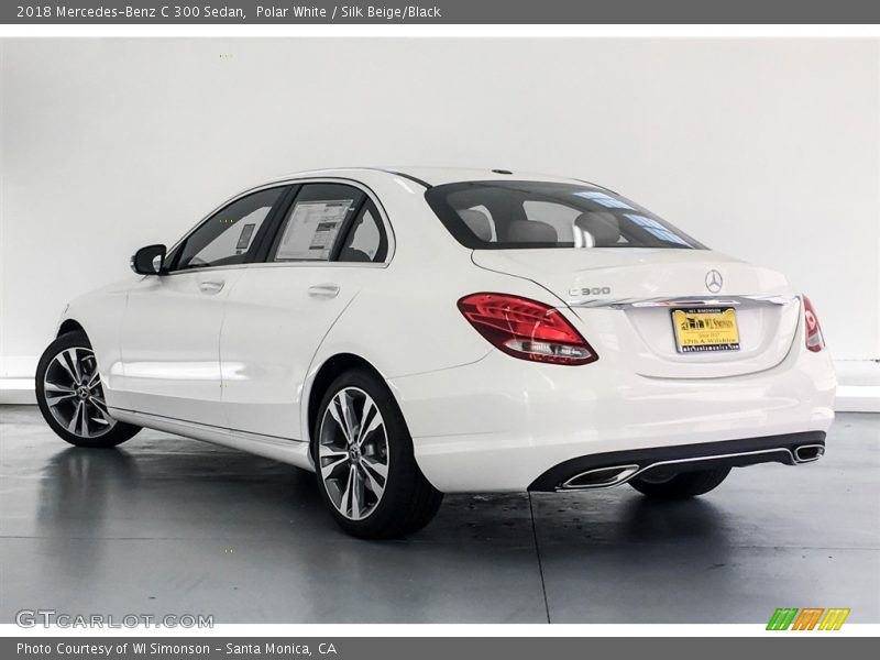 Polar White / Silk Beige/Black 2018 Mercedes-Benz C 300 Sedan