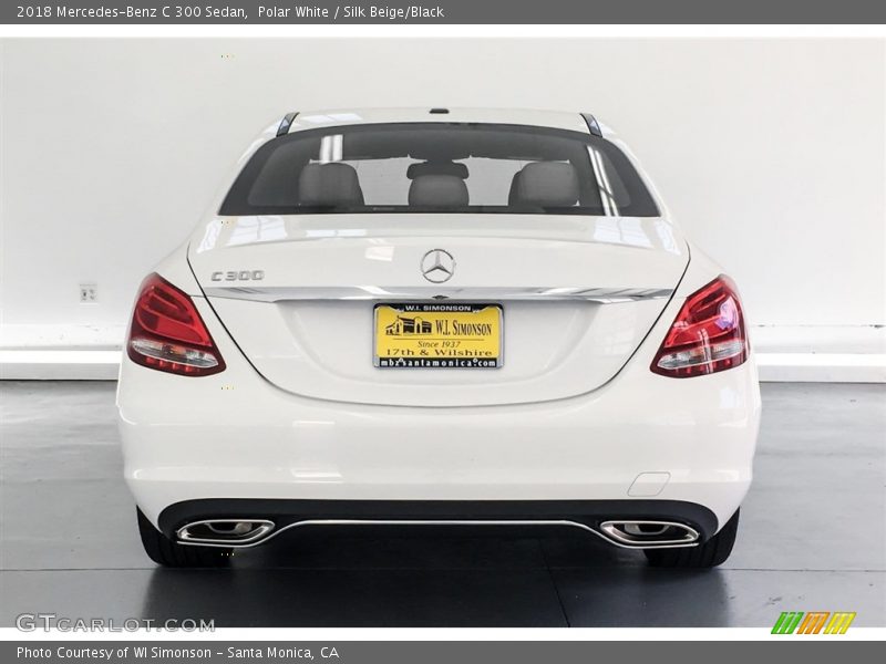 Polar White / Silk Beige/Black 2018 Mercedes-Benz C 300 Sedan