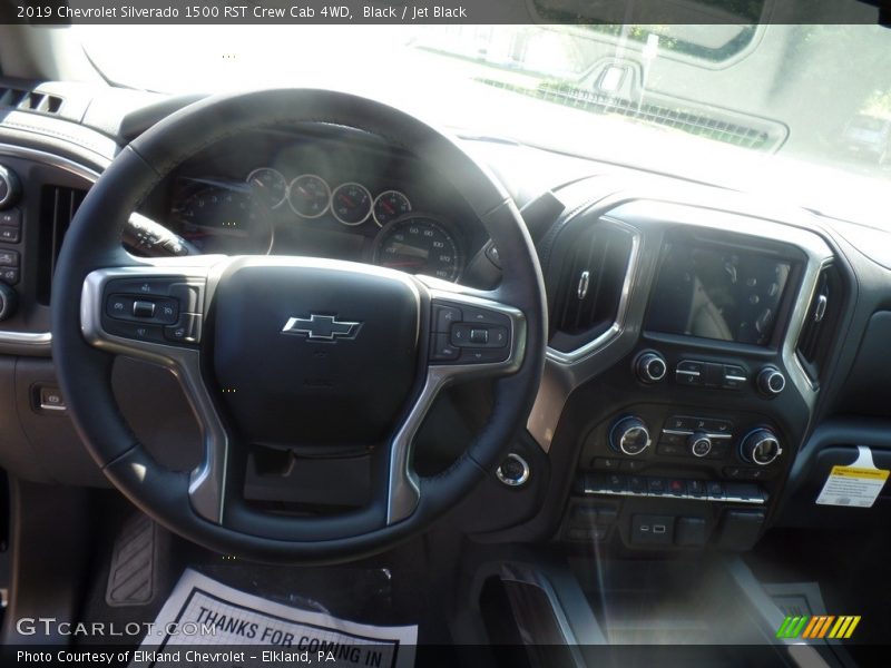Black / Jet Black 2019 Chevrolet Silverado 1500 RST Crew Cab 4WD