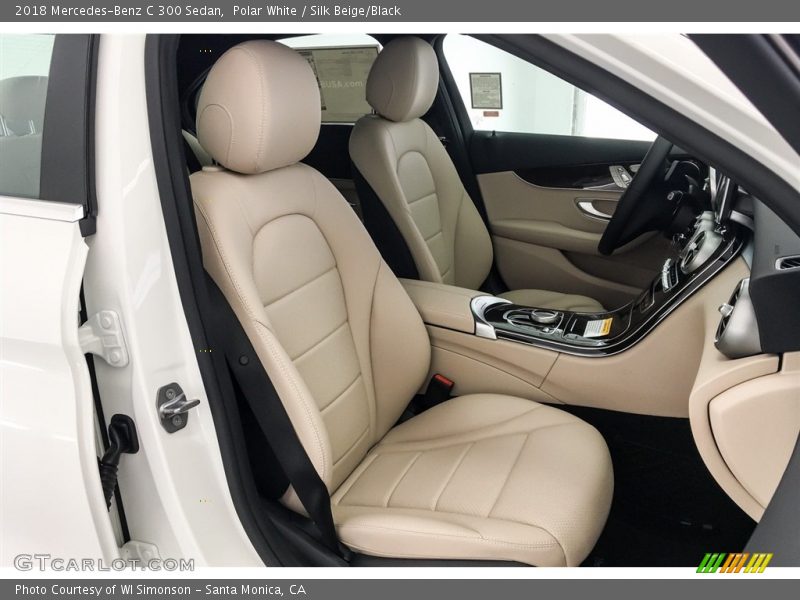 Polar White / Silk Beige/Black 2018 Mercedes-Benz C 300 Sedan