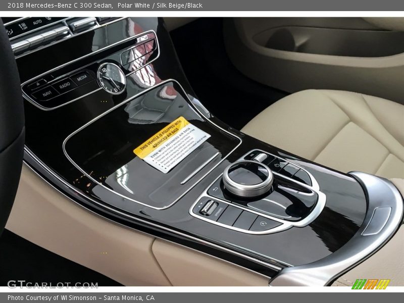 Polar White / Silk Beige/Black 2018 Mercedes-Benz C 300 Sedan