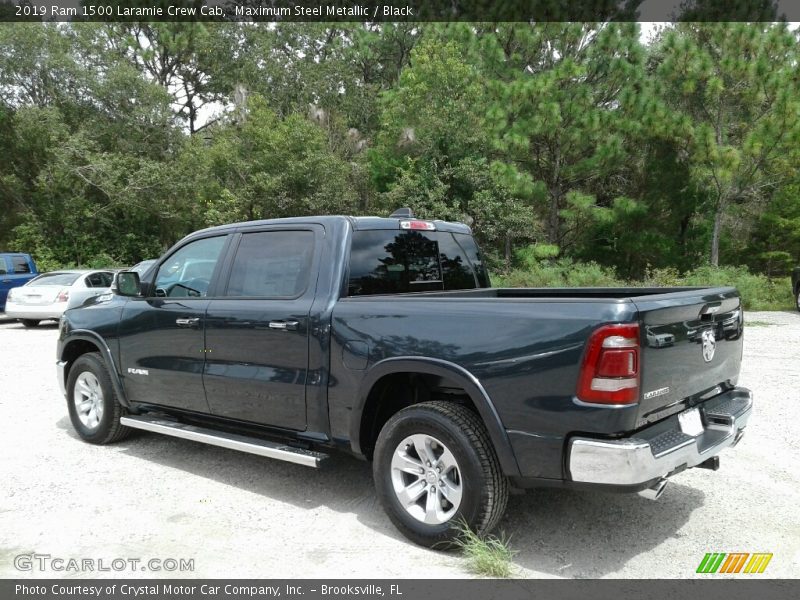 Maximum Steel Metallic / Black 2019 Ram 1500 Laramie Crew Cab