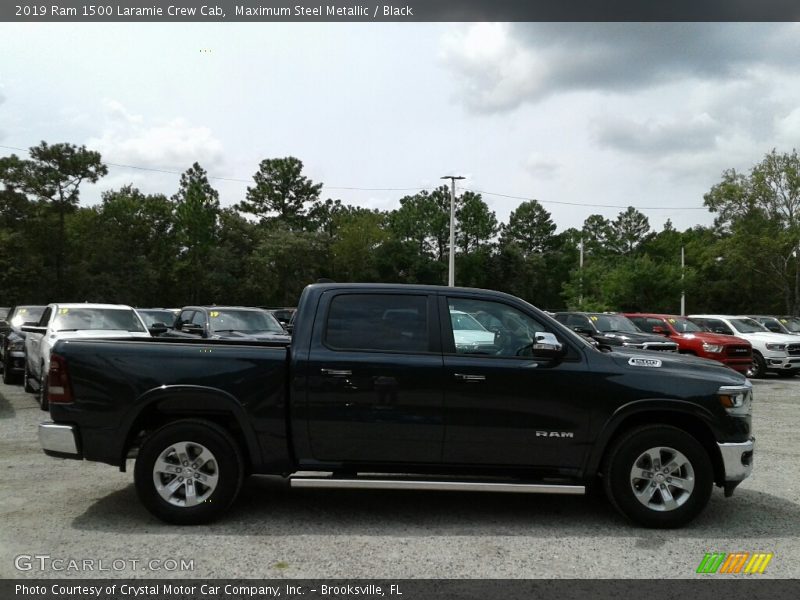 Maximum Steel Metallic / Black 2019 Ram 1500 Laramie Crew Cab