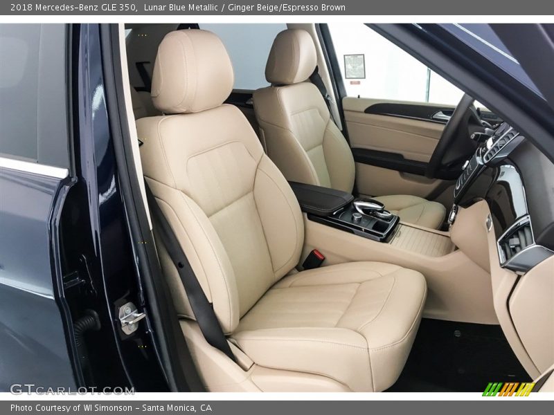 Lunar Blue Metallic / Ginger Beige/Espresso Brown 2018 Mercedes-Benz GLE 350