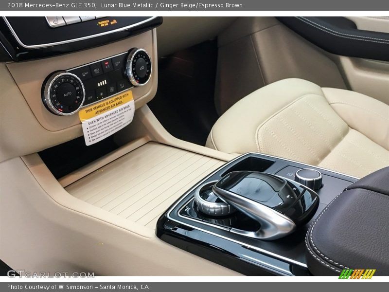 Lunar Blue Metallic / Ginger Beige/Espresso Brown 2018 Mercedes-Benz GLE 350