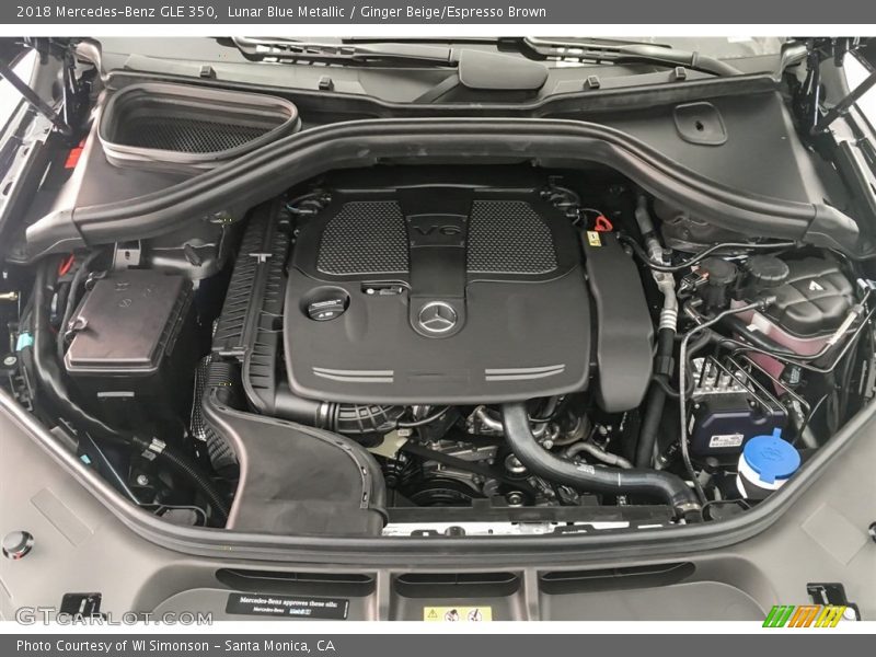 Lunar Blue Metallic / Ginger Beige/Espresso Brown 2018 Mercedes-Benz GLE 350