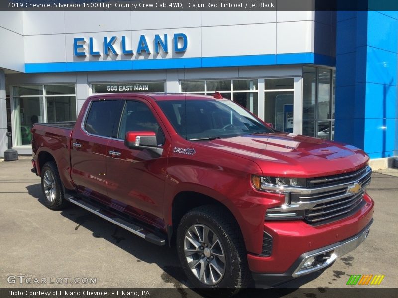 Cajun Red Tintcoat / Jet Black 2019 Chevrolet Silverado 1500 High Country Crew Cab 4WD