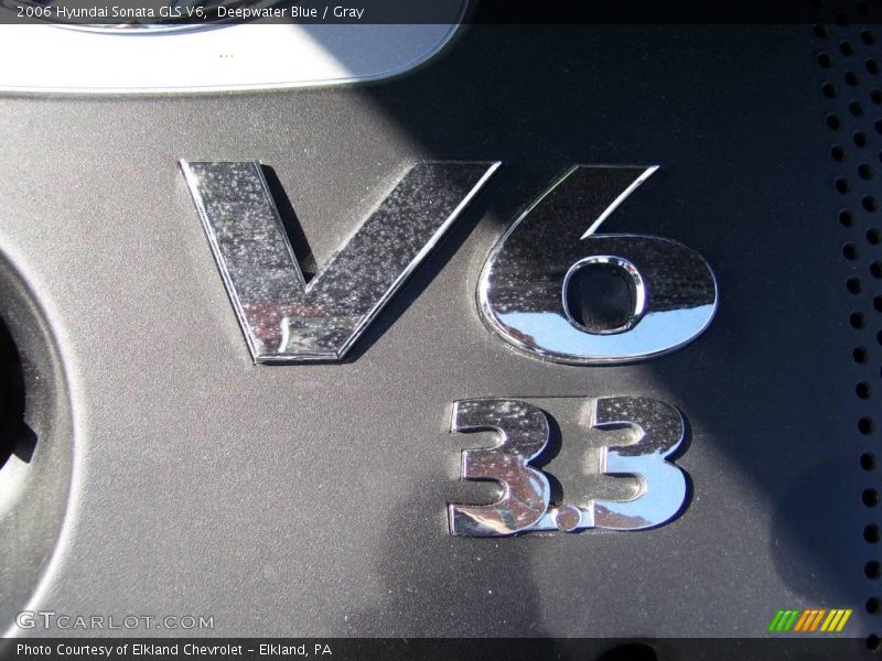 Deepwater Blue / Gray 2006 Hyundai Sonata GLS V6