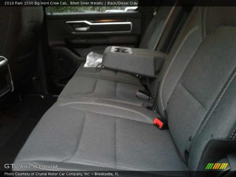 Billett Silver Metallic / Black/Diesel Gray 2019 Ram 1500 Big Horn Crew Cab