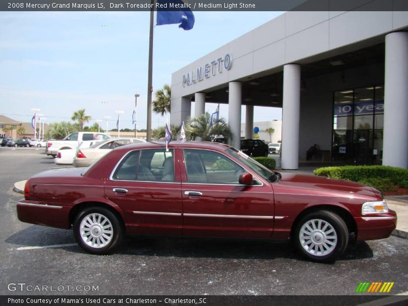 Dark Toreador Red Metallic / Medium Light Stone 2008 Mercury Grand Marquis LS