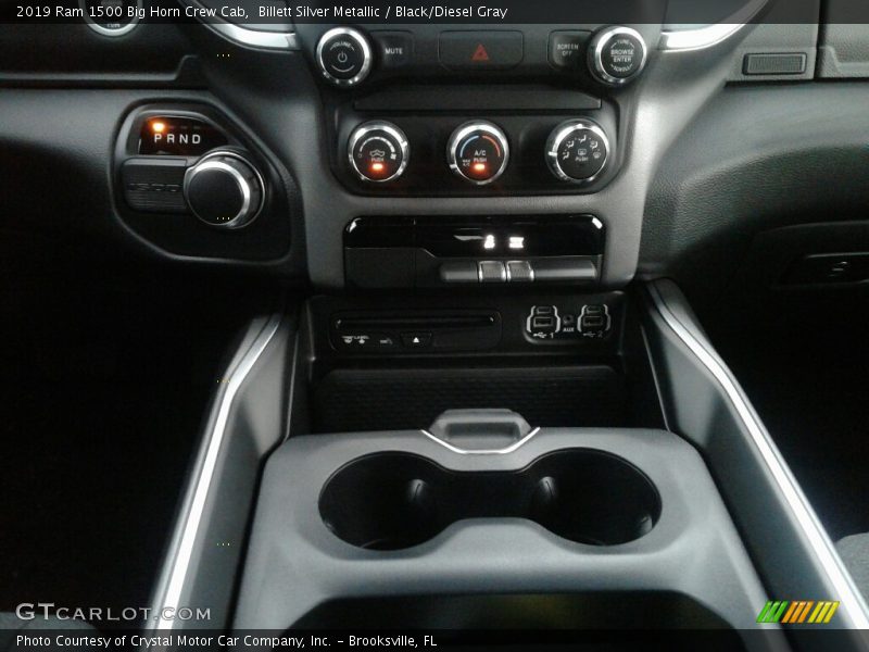 Billett Silver Metallic / Black/Diesel Gray 2019 Ram 1500 Big Horn Crew Cab