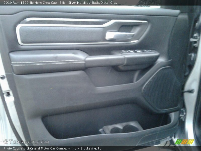 Billett Silver Metallic / Black/Diesel Gray 2019 Ram 1500 Big Horn Crew Cab