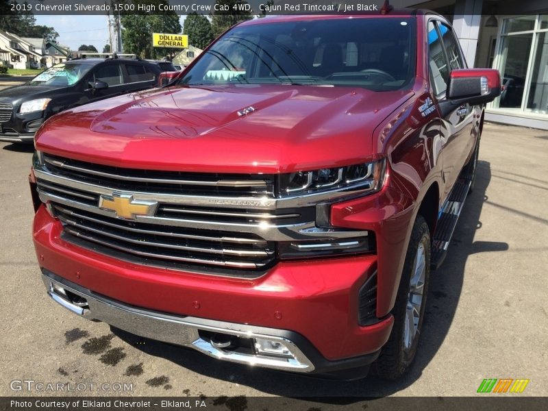 Cajun Red Tintcoat / Jet Black 2019 Chevrolet Silverado 1500 High Country Crew Cab 4WD