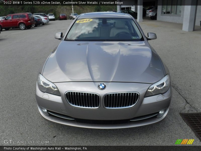 Cashmere Silver Metallic / Venetian Beige 2012 BMW 5 Series 528i xDrive Sedan