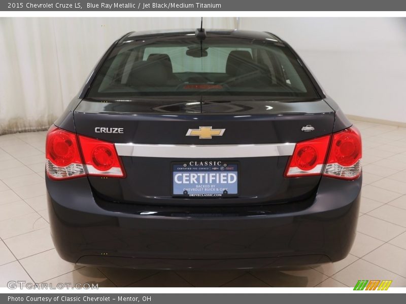 Blue Ray Metallic / Jet Black/Medium Titanium 2015 Chevrolet Cruze LS
