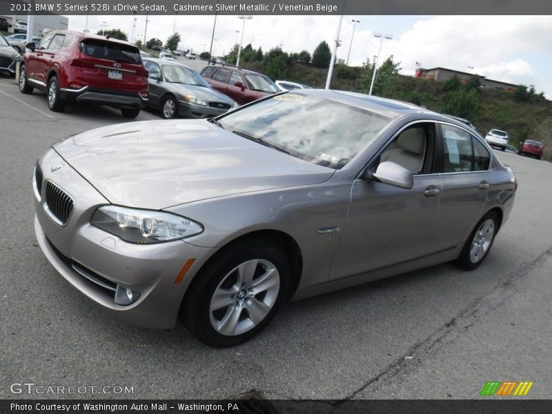 Cashmere Silver Metallic / Venetian Beige 2012 BMW 5 Series 528i xDrive Sedan