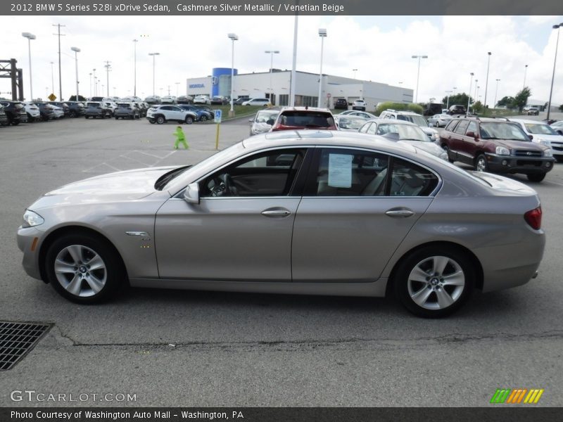 Cashmere Silver Metallic / Venetian Beige 2012 BMW 5 Series 528i xDrive Sedan