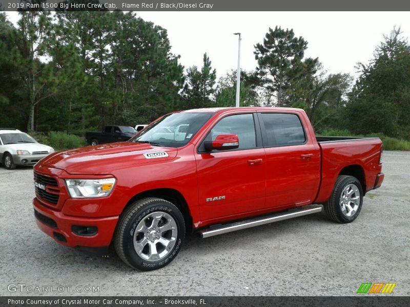 Flame Red / Black/Diesel Gray 2019 Ram 1500 Big Horn Crew Cab