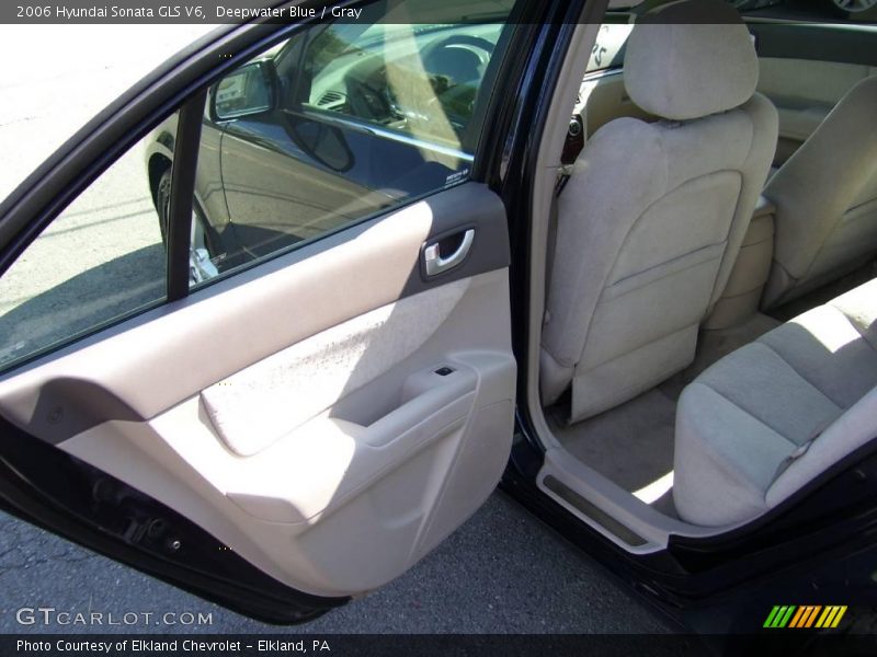 Deepwater Blue / Gray 2006 Hyundai Sonata GLS V6