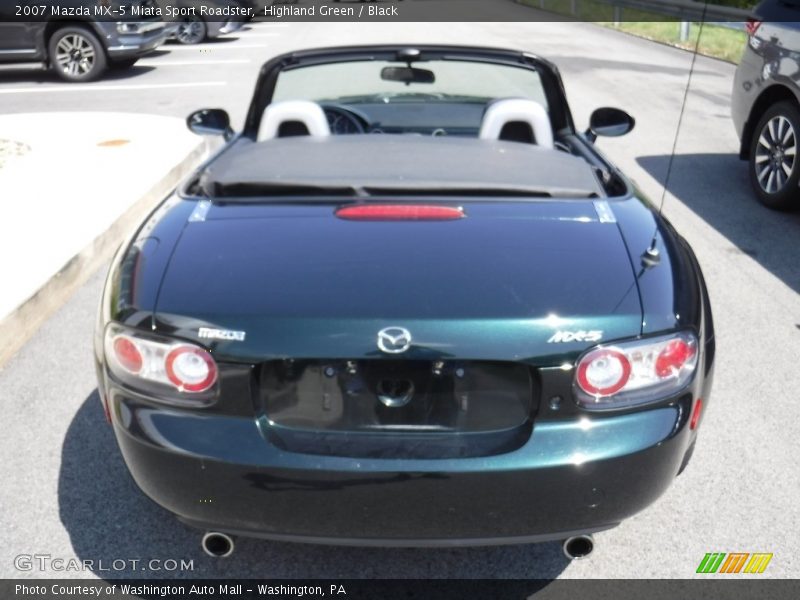 Highland Green / Black 2007 Mazda MX-5 Miata Sport Roadster