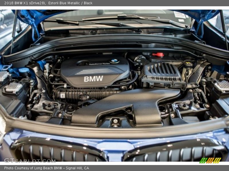 Estoril Blue Metallic / Black 2018 BMW X1 sDrive28i