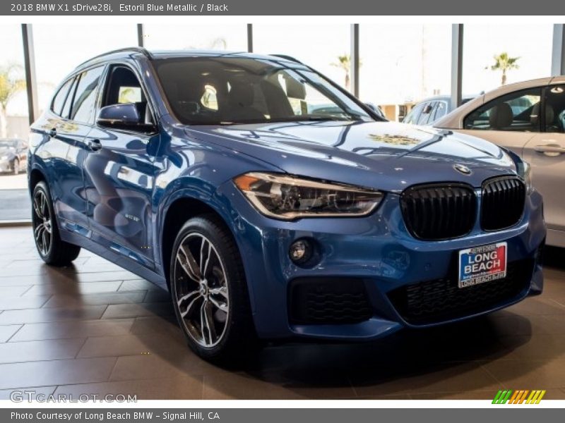 Estoril Blue Metallic / Black 2018 BMW X1 sDrive28i