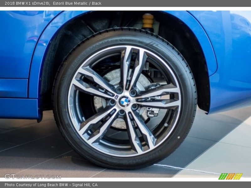 Estoril Blue Metallic / Black 2018 BMW X1 sDrive28i
