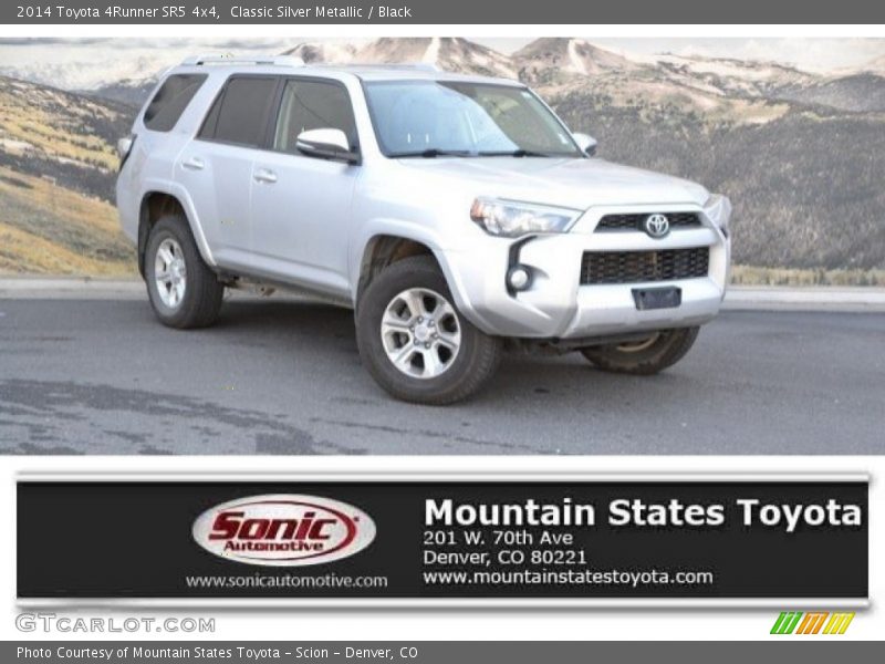 Classic Silver Metallic / Black 2014 Toyota 4Runner SR5 4x4