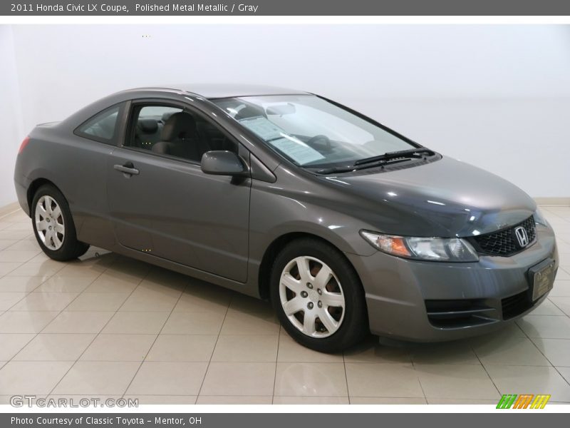 Polished Metal Metallic / Gray 2011 Honda Civic LX Coupe