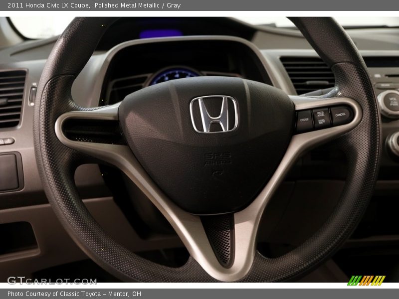Polished Metal Metallic / Gray 2011 Honda Civic LX Coupe
