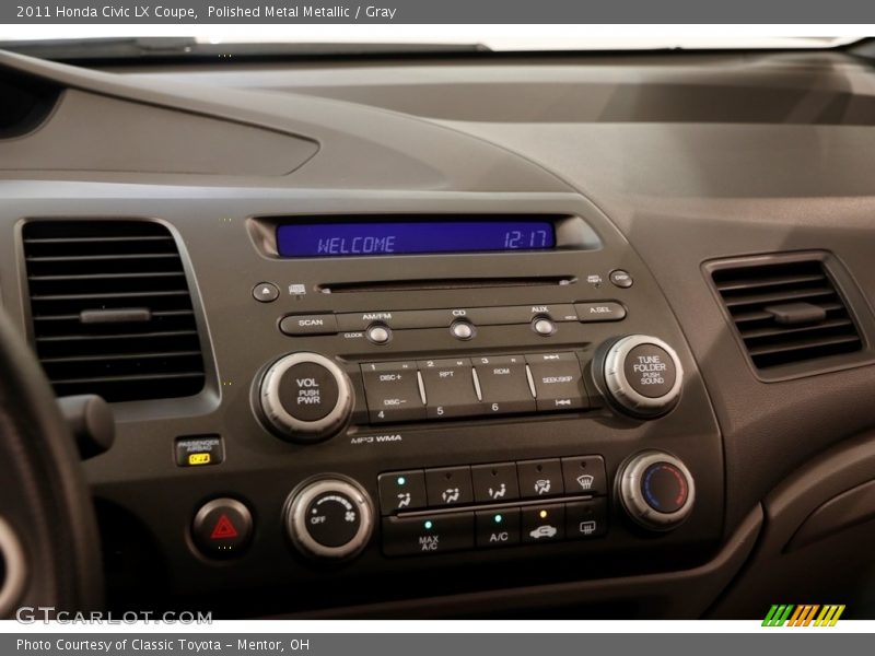 Polished Metal Metallic / Gray 2011 Honda Civic LX Coupe