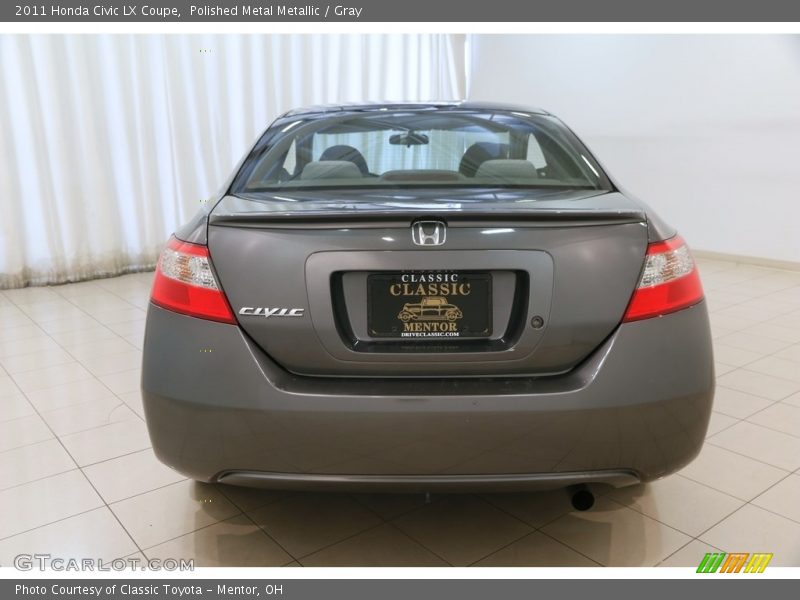 Polished Metal Metallic / Gray 2011 Honda Civic LX Coupe