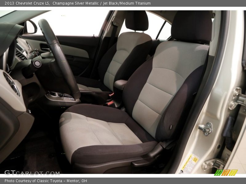 Champagne Silver Metallic / Jet Black/Medium Titanium 2013 Chevrolet Cruze LS